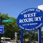 Welcome to West Roxbury sign